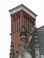 Blois, Chateau, Aile Louis XII, Cheminee